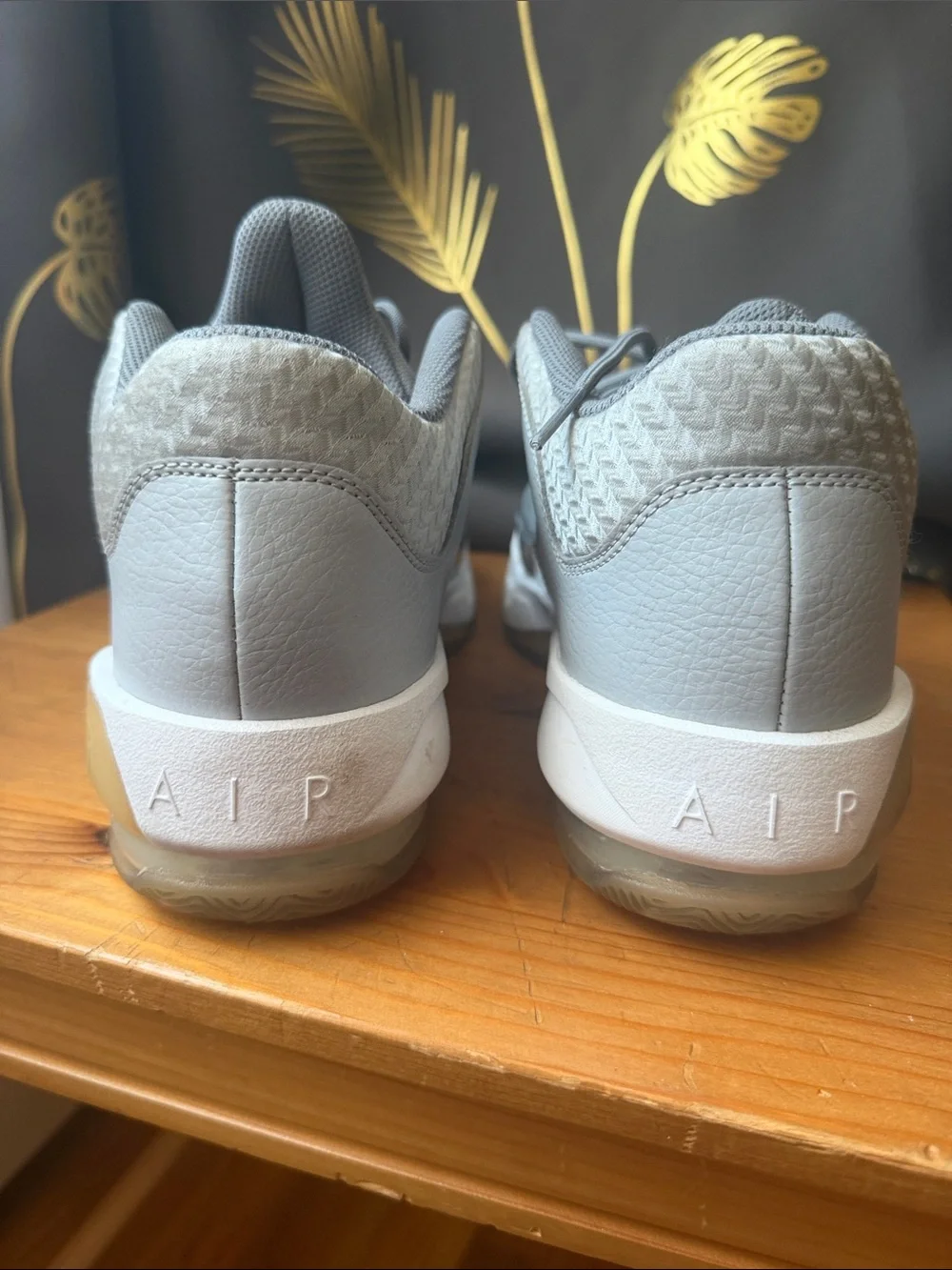Jordan Max Aura 3 in Wolf Grey, and White Big Kids 7Y